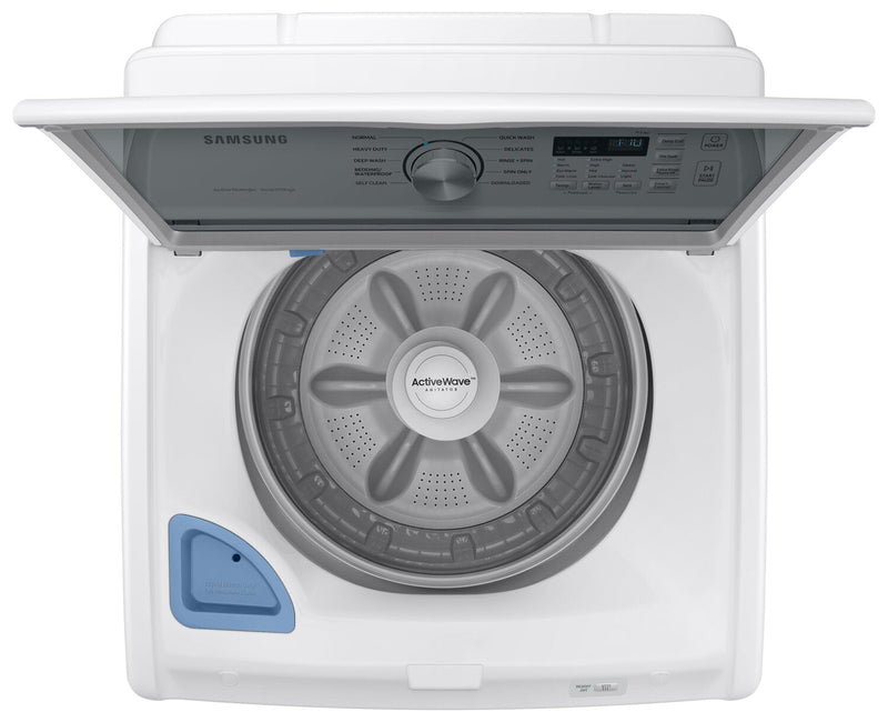 Samsung 5.3 Cu. Ft. Top-Load Washer and 7.4 Cu. Ft. Electric Dryer - White 