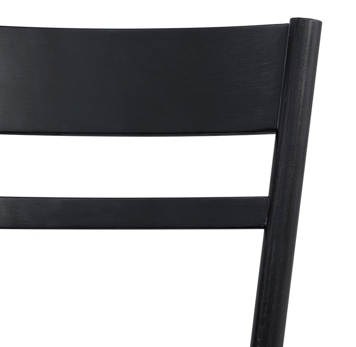 Remi Ladderback Dining Chair - Black