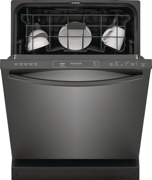 Frigidaire Gallery 24\" 52 dBA Built-In Top-Control Dishwasher - Smudge-Proof™ Black Stainless Steel … 