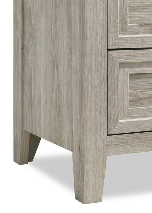 Lara Bedroom Chest of Drawers, 5-Drawer, 33.9\"W x 50.5\"H - Antique Grey 