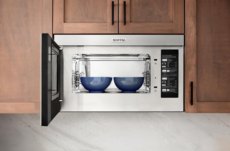 Maytag 1.1 Cu. Ft. Flush Mount Over-the-Range Microwave-Toaster Oven - Stainless Steel - YMMMF8030PZ