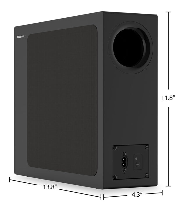 Hisense 2.1-Channel Soundbar with Wireless Subwoofer