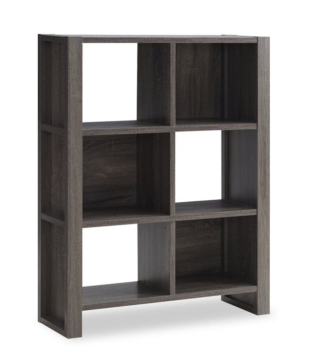 Oscar Owen 6-Shelf Bookcase - Grey