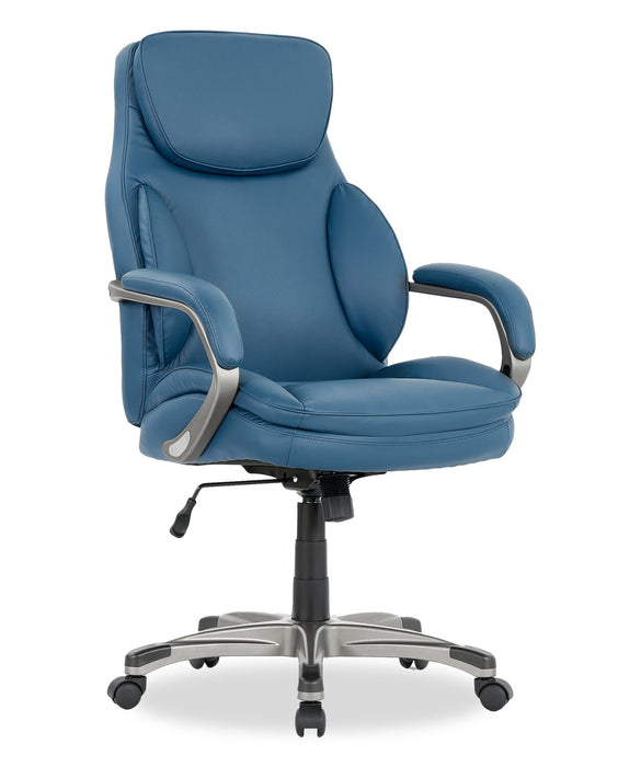 Sealy® Palisade 28\" Adjustable Ergonomic Office Chair - Blue