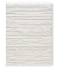 Riley Cream Abstract Area Rug - 5'3