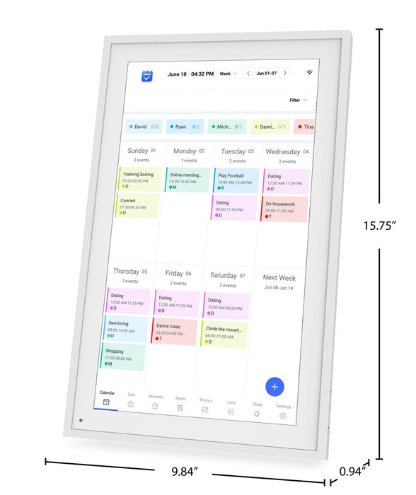 Proscan 15.6\" Android 12 Full HD All-in-One Smart Family Calendar