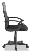 Pixel 22\" Mesh Fabric Office Chair with Lumbar Support - Black