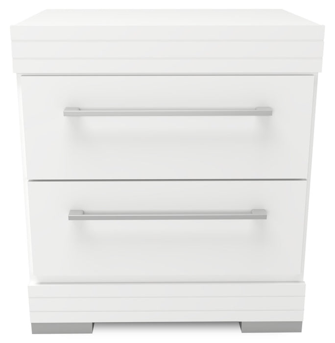 Riley 6-Piece Full Mates Bed with Headboard Bedroom Set – White