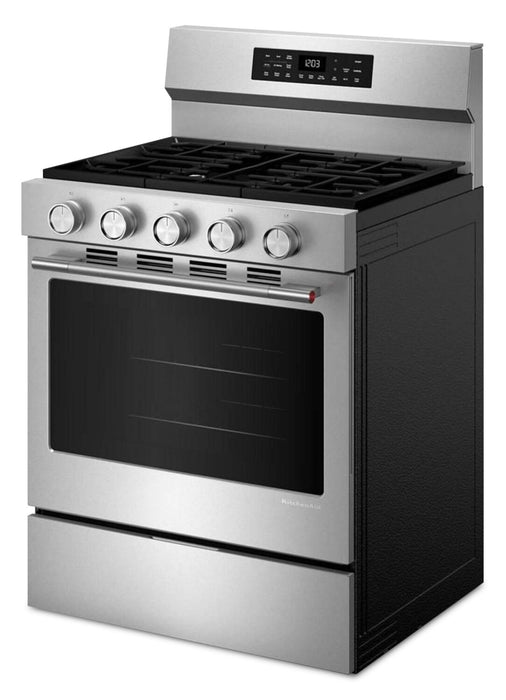 KitchenAid 5.0 Cu. Ft. Smart Freestanding Gas Range - PrintShield™ Stainless - KFGS330TPS