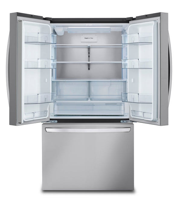 LG 36\" 27 Cu. Ft. French-Door Counter-Depth MAX™ Refrigerator - Smudge Proof Stainless Steel - LRFLC… 