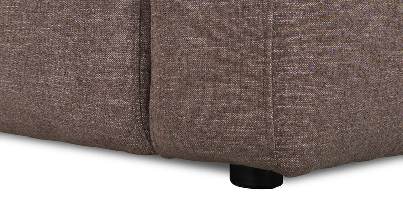 Lotus 4-Piece Chenille Modular Sectional - Coffee