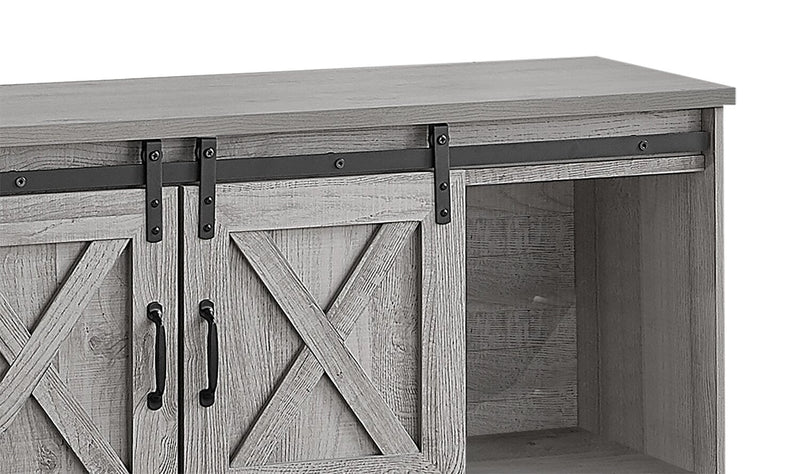 Marston 60\" Modern TV Stand with Storage and Cable Management for TVs up to 65\"- Grey