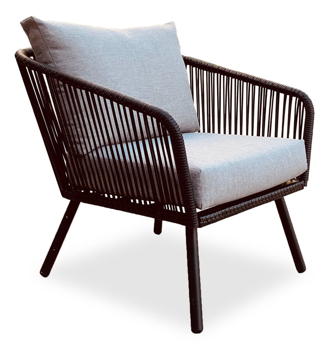 Porto 4-Piece Patio Conversation Set - Black