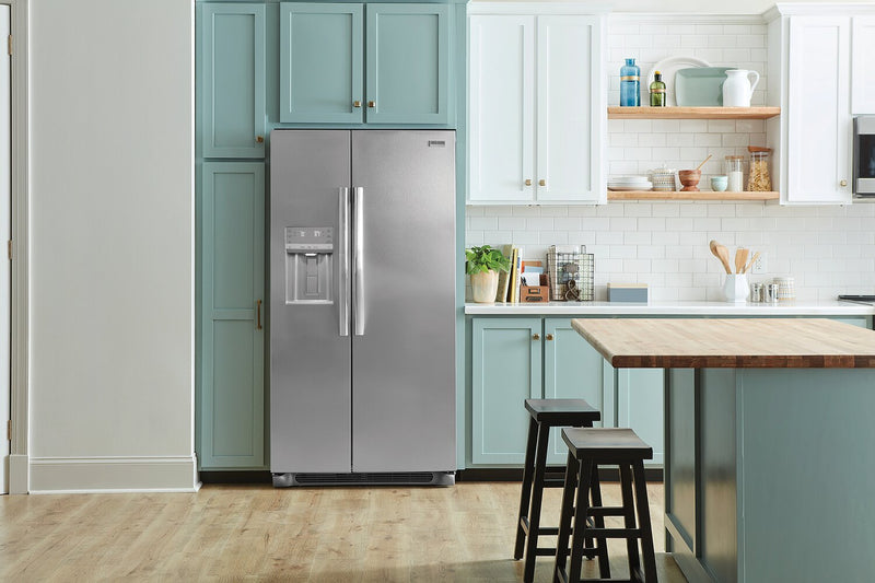Frigidaire Gallery 36.1\" 22.3 Cu. Ft. Counter-Depth Side-by-Side Refrigerator - Smudge-Proof® Stainl… 