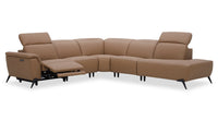 Valencia 5-Piece Right-Facing Power Reclining Sectional - Blanca Macha