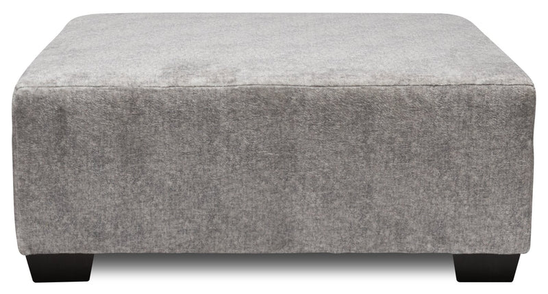 Koda Chenille Ottoman - Plush Paloma