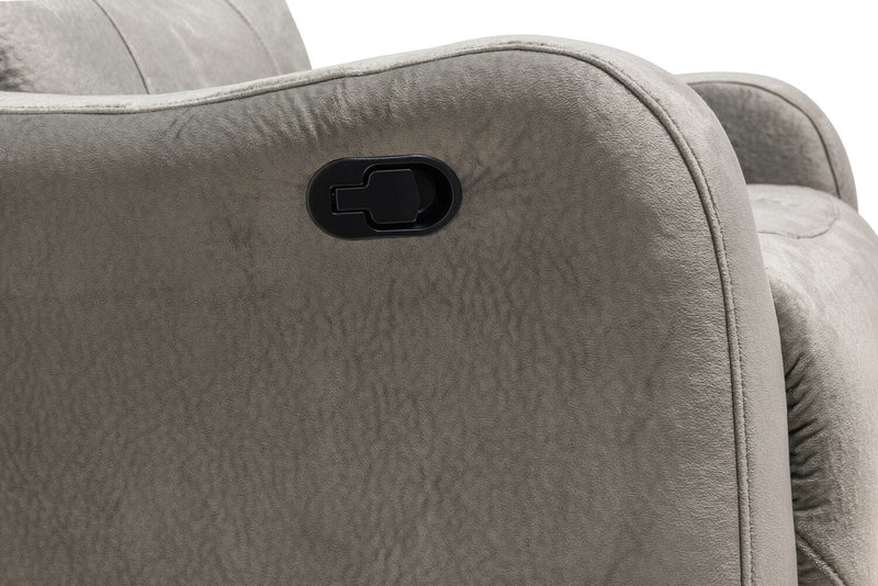 Made in Canada Everett 33.5\" Fabric Reclining Chair - Grey 
