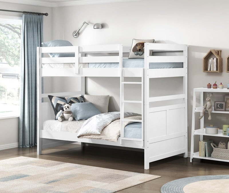 Quinn Twin/Twin Bunk Bed – White