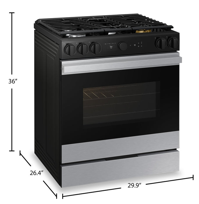 Samsung Bespoke 6 Cu. Ft. Gas Range with Oven Camera - NSG6DG8700SRAA 