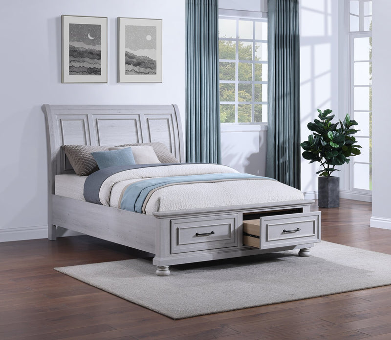 Kylie Queen Sleigh Storage Bed