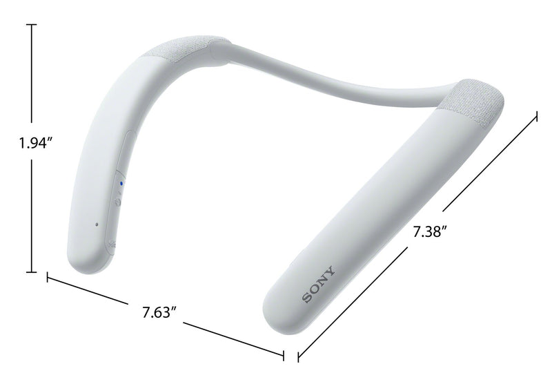 SONY Wireless White Neckband Speaker (SRSNB10) 