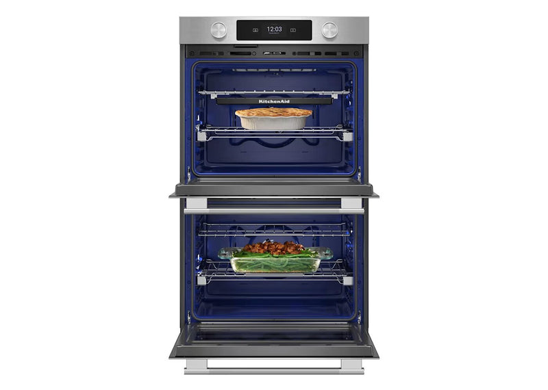 KitchenAid 30\" Smart Electric Double Wall Oven with Intelligent Cooking Camera - KOED930SPS