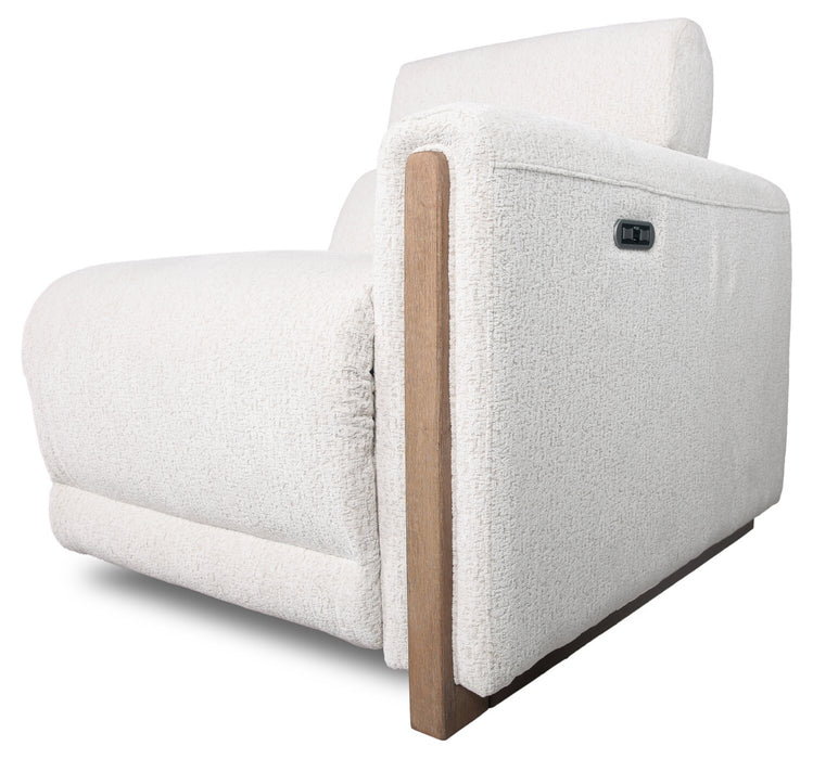 Sable 6-Piece Chenille Modular Power Reclining Sectional - Alabaster