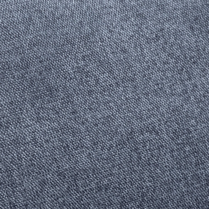 Kort & Co. Kassia 80\" Blue Linen-Look Fabric Condo-Size Sofa with Wood Base and Legs