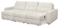 Scott Living Elevate Modular 3-Piece Left-Facing Chenille Fabric Power Sliding Sectional - Beige