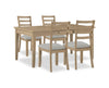 Cove 5-Piece Dining Set - Natural