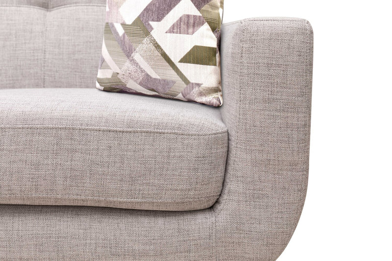 Freeman Linen-Look Fabric Sofa - Dove