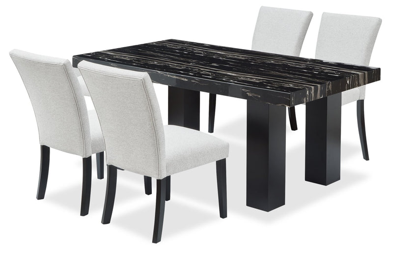 Burk 5-Piece Dining Set – White