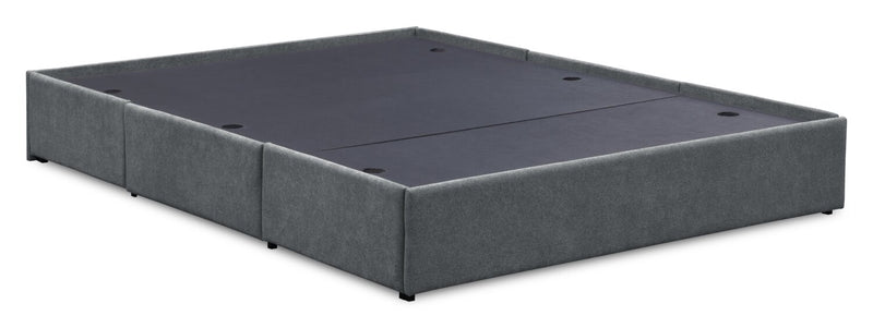 Amos Charcoal Upholstered Storage Bed with Tufted Headboard - King