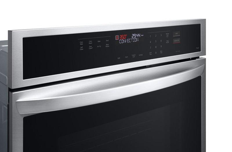 LG 30\" 4.7 Cu. Ft. Electric Wall Oven with True Convection - Smudge Proof Stainless Steel - WSEP4723… 