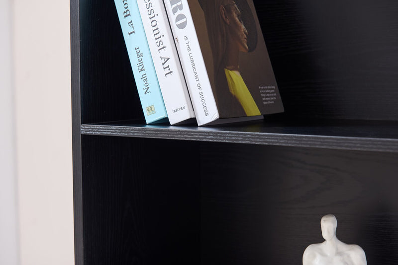 William 31.5\" 2-Shelf Bookcase - Black