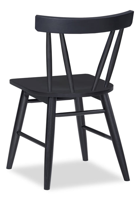 Remi Slatback Dining Chair - Black