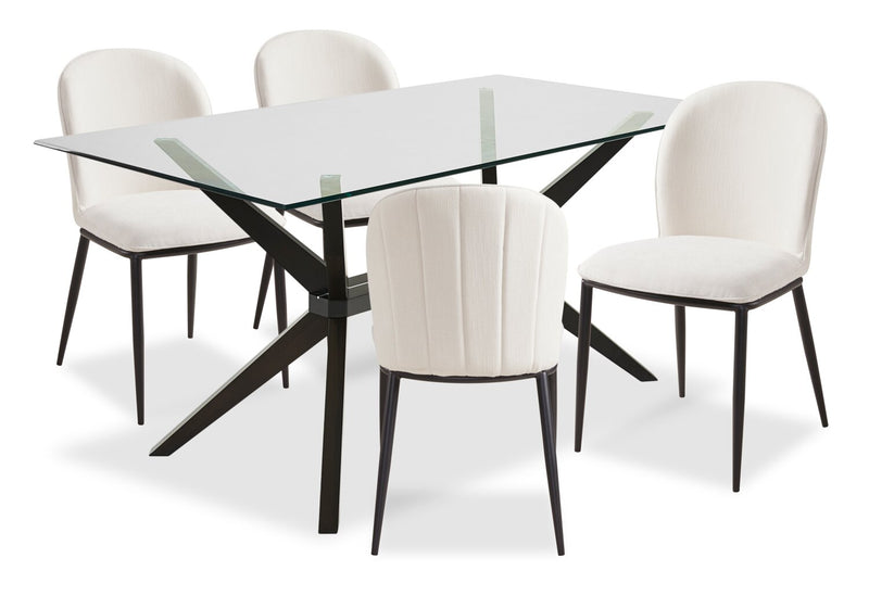 Ace 5-Piece Dining Package - Ivory