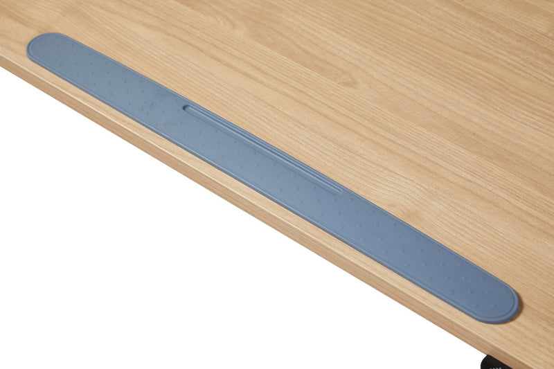 Aaron 26.77\" Height-Adjustable Office Desk with a Lift Top - Oak