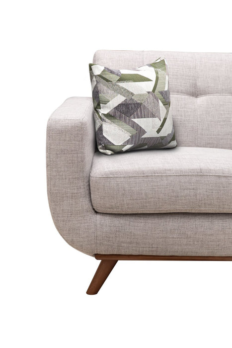 Freeman Linen-Look Fabric Loveseat - Dove