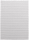 Faux Fur Bubble Light Grey Area Rug with Memory Foam Backing - 5' x 7'