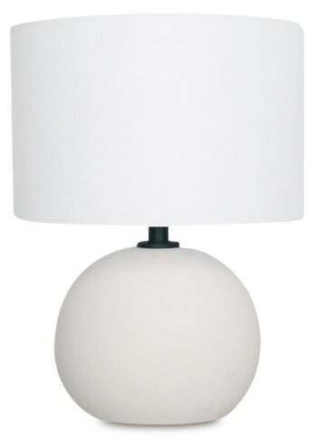 Kort & Co. Elara 18\" White Pewter Ceramic Table Lamp