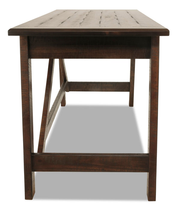 Baldridge 60\" Office Desk with 2-Drawers - Rustic Brown