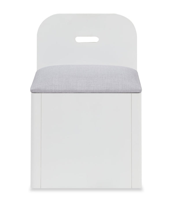 Quinn Full Bookcase Bed with Desk - White