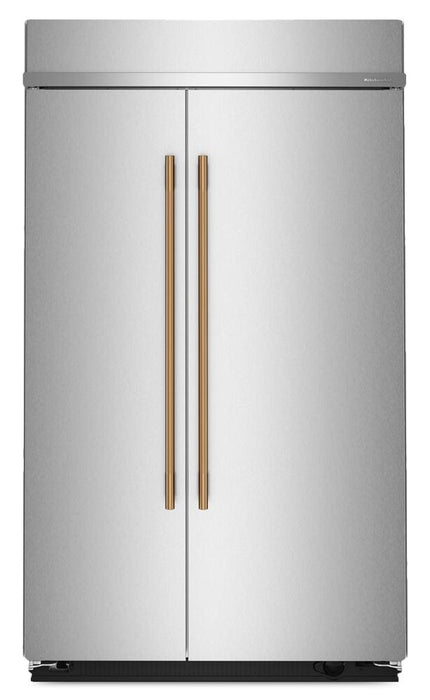 Kitchenaid 48\" 29.4 Cu. Ft. Built-In Side-by-Side Refrigerator – Stainless Steel - KBSD748SPS