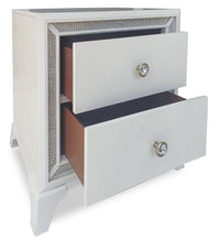 Halo Bedside 2-Drawer Nightstand with LED Light, 21