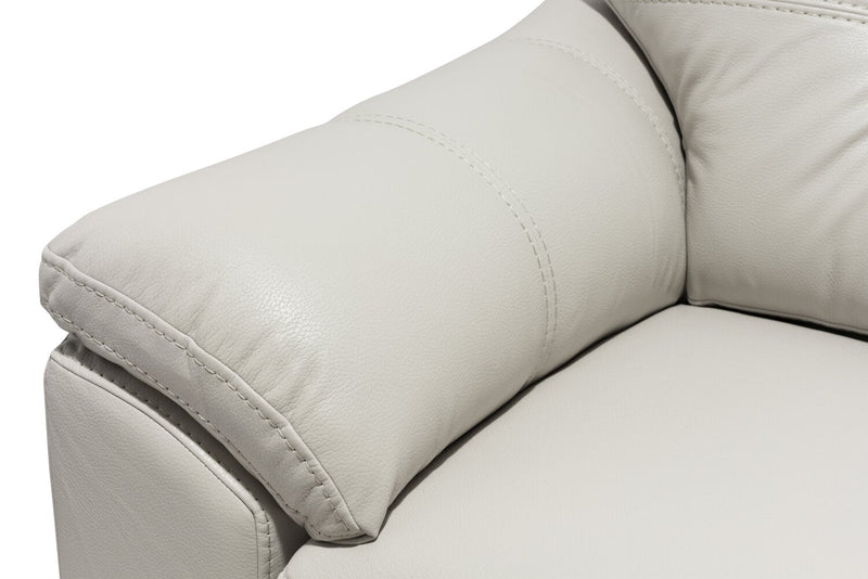 Made in Canada Addison 2-Piece Right-Facing Leather-Look Fabric Sectional with Removable Seat Cushions - Beige 