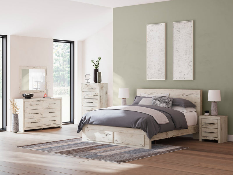 Derekson King Storage Bed - White