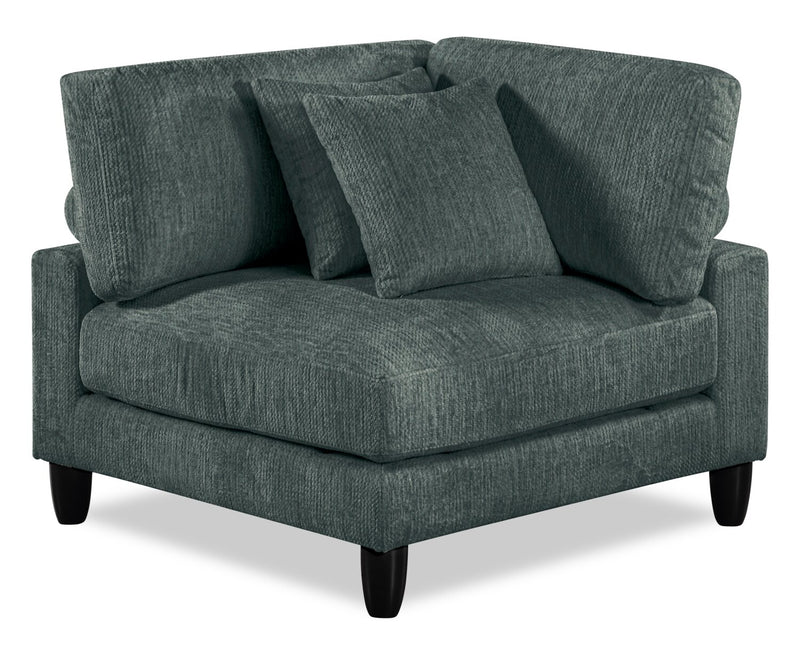 Lounge Modular 40\" Chenille Fabric Corner Chair - Beige