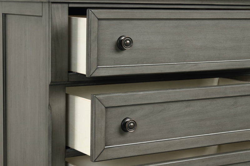 Chelsea Bedside 3-Drawer Nightstand, 28\"W x 28\"H - Grey