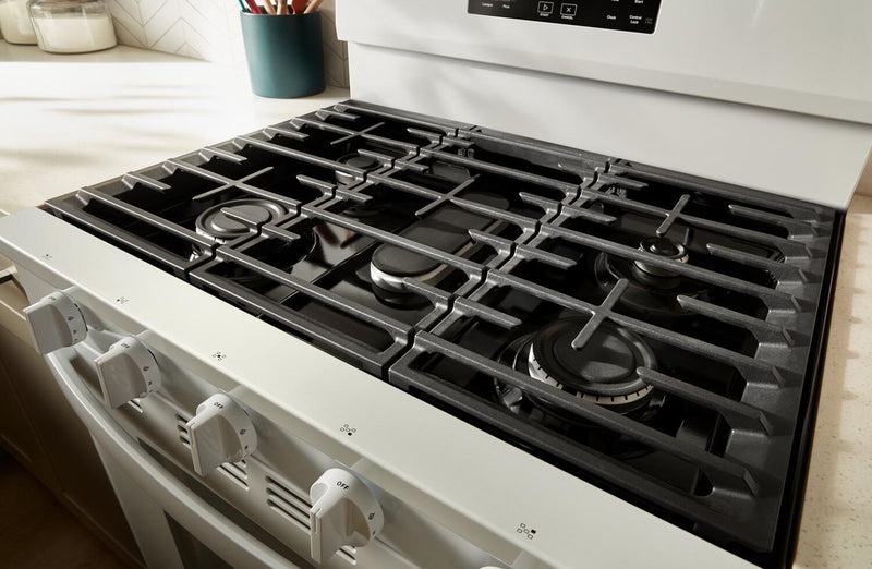 Whirlpool 5 Cu. Ft. Gas Range with Air Fry and Self-Clean - White - WFGS5030RW